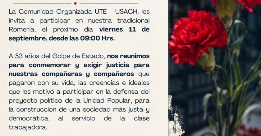 INVITACION A LA ROMERIA 2026 EN LA USACH – 11 DE SEPTIEMBRE 2026